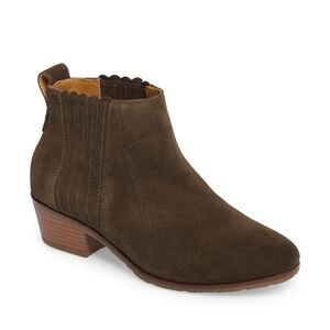 Jack Rogers Brown Suede Booties